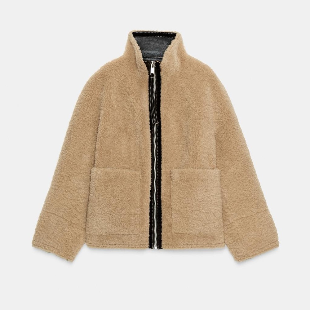 ZARA Faux Shearling jacket -NWT M